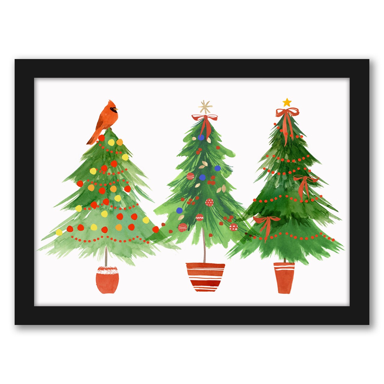 8&#x22; x 10&#x22; Bright And Cheerful by Pi Holiday Black Framed Print Wall Art - Americanflat - Americanflat